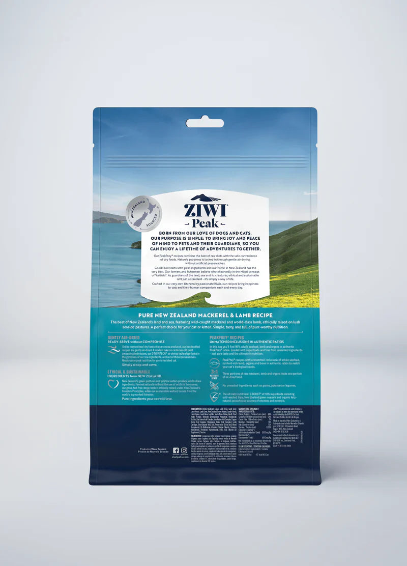ZiwiPeak - Air-Dried Mackerel & Lamb Recipe for Cats